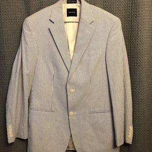 Nautica Suits & Blazers - Nautica Searsucker Blazer Size 38r Nautica Suits & Blazers - Nautica Searsucker Blazer Size 38r